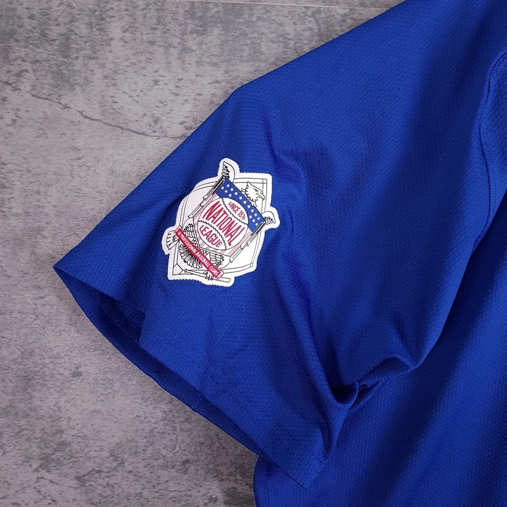 NIKE Chicago Cubs Vapor Elite Authentic Jersey Mens Size 52 2XL Blue Red